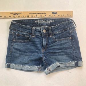 AEO midi denim short